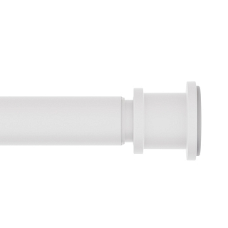 Карниз для ванной комнаты, 110-200 см, белый матовый, IDDIS, RSW0120i14