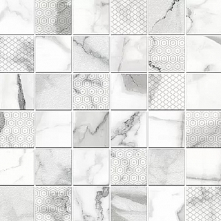 Декор 30х30 мозаика Arabescato Bianco Mosaic