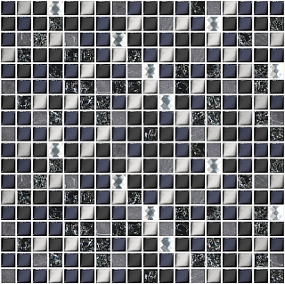Мозаика 30х30 Дефиле Неро XH156-420CP