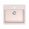 Мойка гранит GLANZ J9 одинарная 570х505х200 бежевый матовая, без сифона