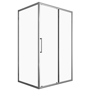 Душевое ограждение прямоугольное 120x80x190 CS-AB02GG-128, прозр. стекло 6мм, профиль серый матовый