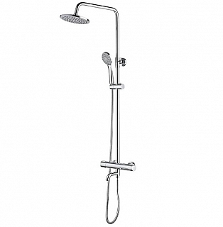 Душевая система с термостатическим смесителем и тропическим душем A83305 хром 