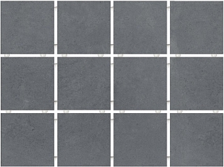 30х40 Амальфи 1290H керамогранит серый тёмный матовый (полотно из 12 частей 9,8х9,8)