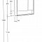 Зеркальный шкаф Сканди 90 Белый 1A252302SD010