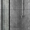 Боковая стенка 70х195 Schwarzer Diamant S70B прозрачное стекло, чёрный профиль
