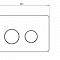 Панель смыва AZARIO цвет чёрный матовый (круглая) AZ-8200-0087/AZ-P57-0190
