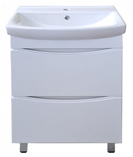 Тумба Клермонт 60 напольная с умывальником Клермонт 60, белая