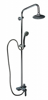 Душевая система со смесителем и тропическим душем A8392, хром #