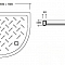 Душевой поддон полукруг керамический CR/R-088 80х80х10 без сифона