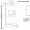 Душевое ограждение квадрат RV-18 80х80х200 распашная дверь, стекло прозрачное, профиль хром
