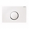 Смывная клавиша Sigma10 одинарный смыв, рамка бел., кнопка бел., кольцо хром глянц.