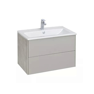 Тумба Сохо 75 1A258101AJ9A0 Слэйт/Галька серая с раковиной Элина-75 #