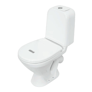 Унитаз-компакт Самарский стандарт (сиденье полипропилен, арматура 1-режимная) #