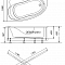 Ванна акриловая 170х100 Изабель правая
