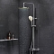 LIKE F0780564 Душевая система: верхний душ, ручной душ, термостатический смеситель с изливом, хром