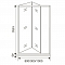 Дверь для душа INFINITY SD-100-G-CH 100х185 стекло Grape 4 мм, профиль хром