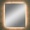 Зеркало Trezhe LED 600х700 (ореольная теплая подсветка, бесконтактный диммируемый овальный сенсор)