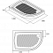 Душевой поддон 120х80 27RR128i22 полукруг правый низкий ##