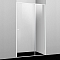 Дверь для душа Rhin 44S19 100х200 раздвижная, стекло прозрачное, профиль белый