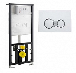 Инсталляция для подвесного унитаза Rapid 700-1873 с кнопкой Sirius (хром)