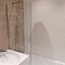 Шторка на ванну 804 70х140 стационарная, стекло прозрачное 8 мм, профиль хром