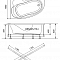 Ванна акриловая 160х100 Николь правая