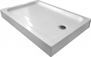 Поддон прямоугольный акрил ST13C 150х80х14 низкий (каркас, литой экран, сифон)