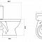 Унитаз-компакт Паллада горизонтальный выпуск, сиденье полипропилен, арматура 2-х реж.