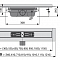 Водоотводящий желоб APZ6S PROFESSIONAL 750 без решётки, горизонтальный выпуск