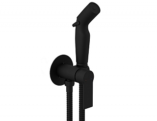 Смеситель с гигиеническим душем BRASKO BLACK A64103 встраиваемый