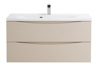 Тумба подвесная MARINO (800х500х450), 2 ящика, с раковиной BB800/450-LV-MR-PR, Crema Opaco