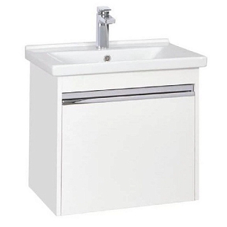 Тумба Капри 60 Белый 1A230101KP010 с раковиной Миранда-60 1WH302421 #