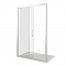Дверь для душа LATTE WTW-110-C-WE 110х185 стекло прозрачное 5 мм, профиль белый