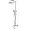 LIKE F0780564 Душевая система: верхний душ, ручной душ, термостатический смеситель с изливом, хром