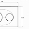 Панель смыва AZARIO хром глянцевый (круглая) AZ-8200-0011