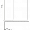 Шторка на ванну Leine 35P02-110 110х140 распашная, стекло прозрачное, профиль хром
