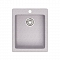 Мойка гранит GLANZ J8 одинарная 500х425х195 светло-серый матовая, без сифона