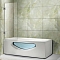 Шторка на ванну 604-1 70х150 распашная, стекло прозрачное, профиль хром