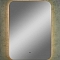 Зеркало Burzhe LED 500х700 (ореольная теплая подсветка, бесконтактный диммируемый овальный сенсор)