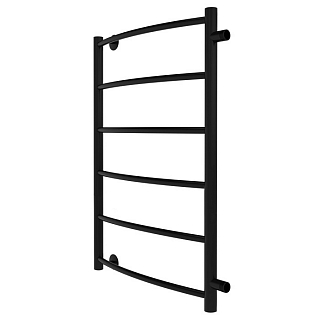 Полотенцесушитель Arc 70х40 боковое подключение (1"), м/о расстояние 60 см, цвет чёрный муар