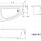 Ванна акриловая 140х75 Бэлла левая