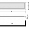 Экран для прямоугольного поддона NA/CL-S-A 12 120х24 фронтальный