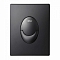 Кнопка смыва ABBER AC0125MB пневматическая, черная матовая