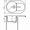 Мойка гранит Polygran Atol-760 одинарная с крылом 760х500х220 чёрный