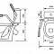 Унитаз-компакт ПЕРСОНА Премиум (с поручнями на сиденье), косой выпуск, сиденье полипропилен