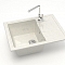 Мойка гранит Bergg Z-150 одинарная с крылом 575х470х205 хлопок