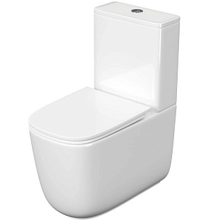 Унитаз-компакт Optima Plus Square AQ4451-00 смыв торнадо, сиденье дюропласт микролифт