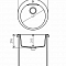 Мойка гранит Polygran Atol-520 круглая 520х520х220 белый хлопок