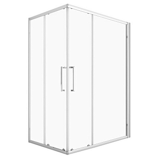 Душевое ограждение прямоугольное 120x80x190 CS-AB01C-128, прозрачное стекло 6мм, профиль хром