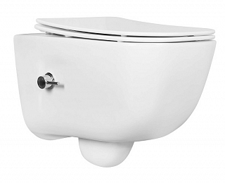 Унитаз подвесной с функцией биде ДИВА AQ2012B-00,  сиденье дюропласт с микролифтом